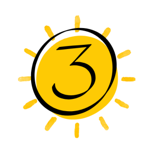 logo avec un soleil représentant la troisième prestation