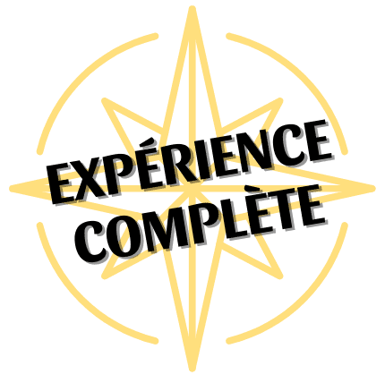 logo expérience complète illustrant la prestation de conception de voyages sur mesure