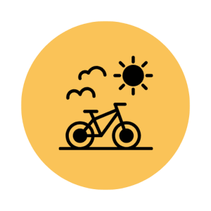 icône illustrant une balade à vélo
